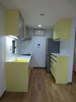 幸せの色は黄色!奥様お気に入りのキッチン 幸せの色は黄色!奥様お気に入りのキッチン